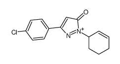 5-(4-CHLOROPHENYL)-2,4-DIHYDRO-2-PHENYL-3H-PYRAZOL-3-ONE结构式