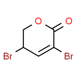 3,5-Dibromo-5,6-dihydro-2H-pyran-2-one结构式