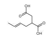 (+/-)-but-2t-enyl-succinic acid结构式