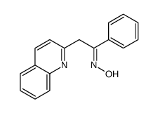 N-(1-phenyl-2-quinolin-2-ylethylidene)hydroxylamine Structure