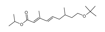 (2E,4E)-9-tert-Butoxy-3,7-dimethyl-nona-2,4-dienoic acid isopropyl ester Structure