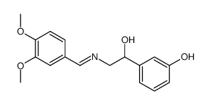 N-(3,4-Dimethoxybenzylidene)-1-m-hydroxyphenyl-2-aminoethanol Structure