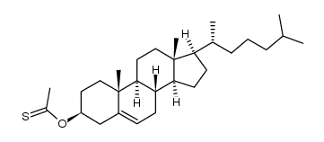 cholester-3β-yl thioacetate Structure