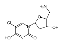 1-[(2R,4S,5R)-5-(aminomethyl)-4-hydroxyoxolan-2-yl]-5-chloropyrimidine-2,4-dione Structure