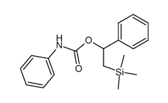 1-phenyl-2-(trimethylsilyl)ethyl phenylcarbamate Structure