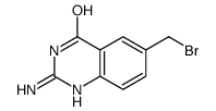 4(3H)-Quinazolinone, 2-amino-6-(bromomethyl)-结构式