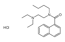 N-butyl-N-[2-(diethylamino)ethyl]naphthalene-1-carboxamide monohydrochloride结构式