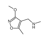 4-Isoxazolemethanamine,3-methoxy-N,5-dimethyl-(9CI) Structure