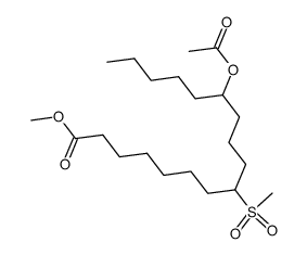 methyl 8-methylsulfonyl-12-acetoxyheptadecanoate Structure