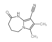 7,8-Dimethyl-2-oxo-2,3,4,5-tetrahydro-1H-pyrrolo(1,2-a)(1,3)diazepine-9-carbonitrile Structure