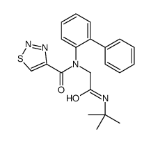 1,2,3-Thiadiazole-4-carboxamide,N-[1,1-biphenyl]-2-yl-N-[2-[(1,1-dimethylethyl)amino]-2-oxoethyl]-(9CI)结构式