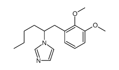 1-[1-(2,3-dimethoxyphenyl)hexan-2-yl]imidazole Structure