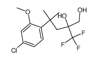 4-(4-chloro-2-methoxyphenyl)-2-hydroxy-4-methyl-2-(trifluoromethyl)pentan-1-ol Structure