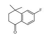 6-fluoro-4,4-dimethyl-2,3-dihydronaphthalen-1-one结构式