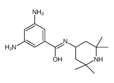 3,5-diamino-N-(2,2,6,6-tetramethylpiperidin-4-yl)benzamide结构式