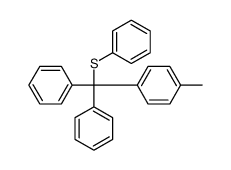 1-[diphenyl(phenylsulfanyl)methyl]-4-methylbenzene结构式