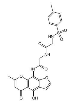 N-(TOS-Gly-Gly)-desmethyl-visnagin Structure