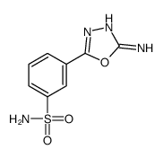 3-(5-amino-1,3,4-oxadiazol-2-yl)benzenesulfonamide结构式