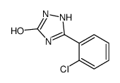 5-(2-chlorophenyl)-1,2-dihydro-1,2,4-triazol-3-one结构式