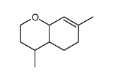 4,7-dimethyl-3,4,4a,5,6,8a-hexahydro-2H-chromene Structure