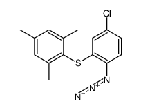 2-(2-azido-5-chlorophenyl)sulfanyl-1,3,5-trimethylbenzene Structure