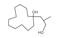 1-(2-Methyl-3-hydroxy-propyl)cyclododecanol结构式
