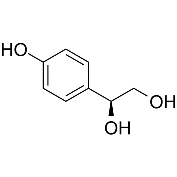 1,2-Ethanediol, 1-(4-hydroxyphenyl)-, (1S)- (9CI) structure