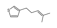 3-(4-Methyl-3-pentenyl)thiophene structure