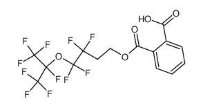 mono(4-perfluoroisopropoxy-3,3,4,4-tetrafluorobutyl) phthalate结构式