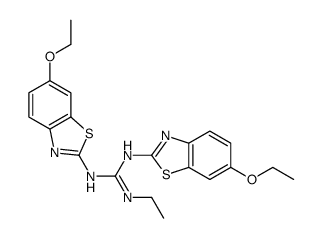 1,3-bis(6-ethoxy-1,3-benzothiazol-2-yl)-2-ethylguanidine Structure