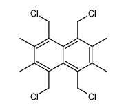 1,4,5,8-tetrakis(chloromethyl)-2,3,6,7-tetramethylnaphthalene结构式