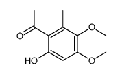 1-(6-hydroxy-3,4-dimethoxy-2-methylphenyl)ethanone结构式