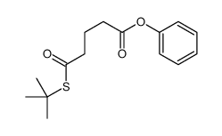 phenyl 5-tert-butylsulfanyl-5-oxopentanoate结构式