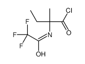 2-methyl-2-[(2,2,2-trifluoroacetyl)amino]butanoyl chloride结构式
