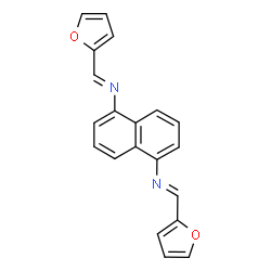 N,N'-bis(2-furylmethylene)-1,5-naphthalenediamine structure