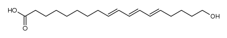 18-hydroxy-octadeca-9t,11t,13t-trienoic acid Structure