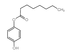 4-hydroxyphenyl octanoate structure