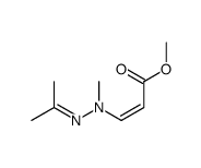 methyl (E)-3-[methyl-(propan-2-ylideneamino)amino]prop-2-enoate Structure