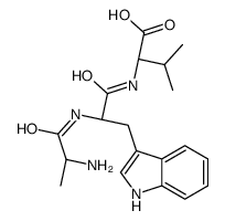 (2S)-2-[[(2S)-2-[[(2S)-2-aminopropanoyl]amino]-3-(1H-indol-3-yl)propanoyl]amino]-3-methylbutanoic acid Structure