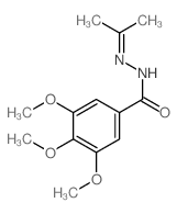 3,4,5-trimethoxy-N-(propan-2-ylideneamino)benzamide structure