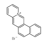 naphtho[2,1-b]quinolizin-12-ium,bromide Structure