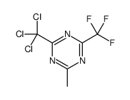 2-methyl-4-(trichloromethyl)-6-(trifluoromethyl)-1,3,5-triazine结构式