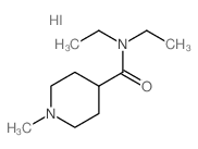 N,N-diethyl-1-methyl-piperidine-4-carboxamide structure