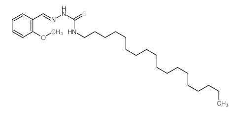 1-[(2-methoxyphenyl)methylideneamino]-3-octadecyl-thiourea Structure