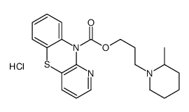 3-(2-methylpiperidin-1-yl)propyl pyrido[3,2-b][1,4]benzothiazine-10-carboxylate,hydrochloride Structure