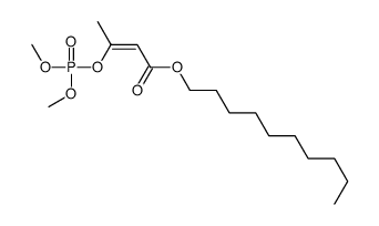 3-(Dimethoxyphosphinyloxy)-2-butenoic acid decyl ester结构式