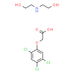 bis(2-hydroxyethyl)ammonium 2,4,5-trichlorophenoxyacetate structure
