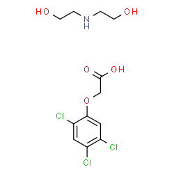 bis(2-hydroxyethyl)ammonium 2,4,5-trichlorophenoxyacetate结构式