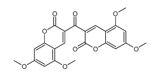 3-(5,7-dimethoxy-2-oxochromene-3-carbonyl)-5,7-dimethoxychromen-2-one结构式