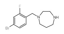 1-(4-溴-2-氟苄基)-1,4-二氮杂卓结构式